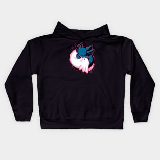 Axolotl Yin Yang Kids Hoodie